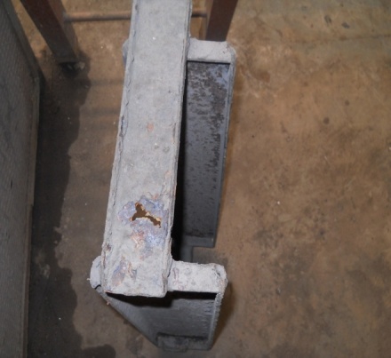 Corrosion in Support Channel